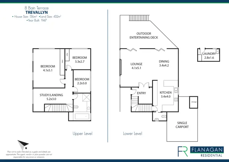 Floorplan of Homely house listing, 8 Bain Tce, Trevallyn TAS 7250