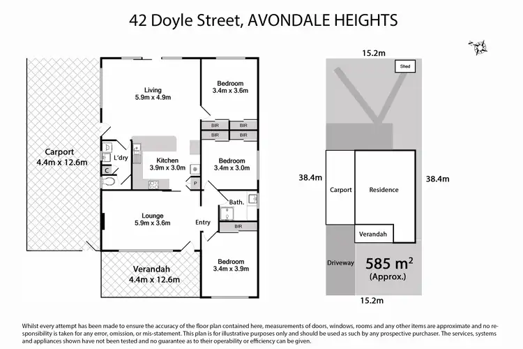 Floorplan of Homely house listing, 42 Doyle Street, Avondale Heights VIC 3034