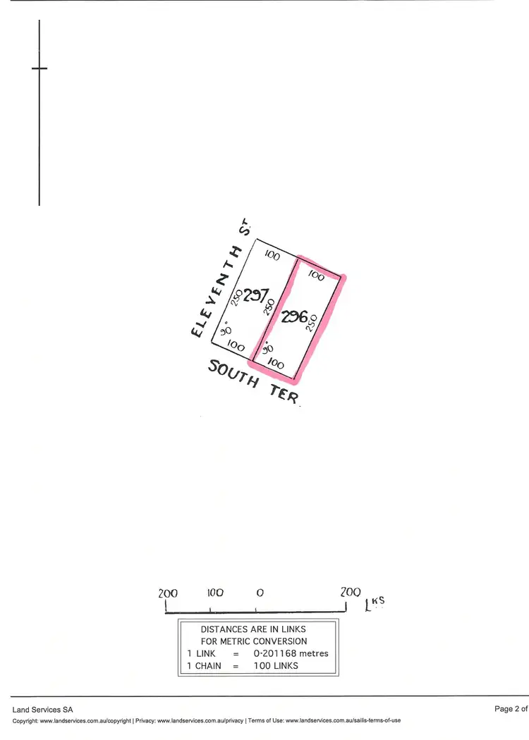 Floorplan of Homely land listing, 16 South Tce East, Snowtown SA 5520