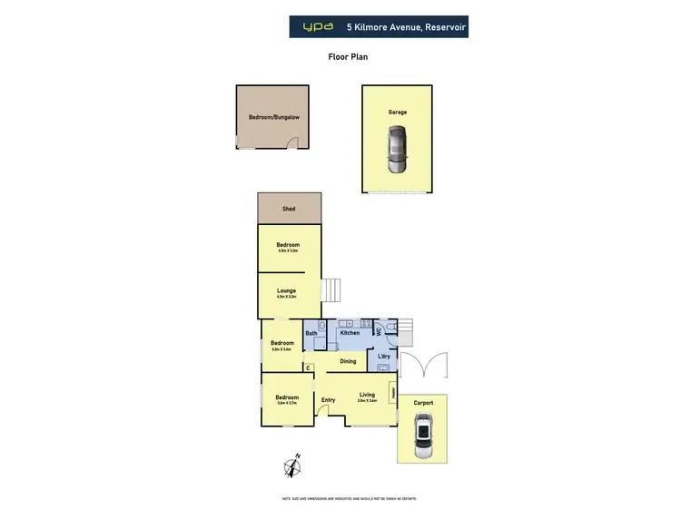 Floorplan of Homely house listing, 5 Kilmore Ave, Reservoir VIC 3073
