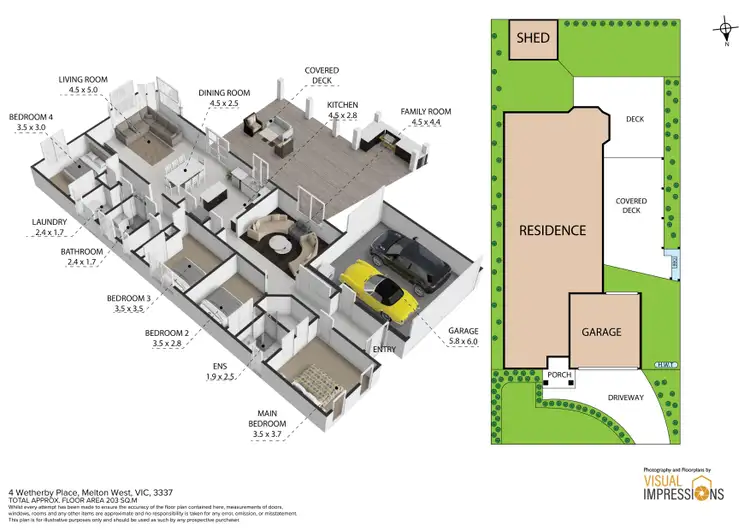 Floorplan of Homely house listing, 4 Wetherby Place, Melton West VIC 3337