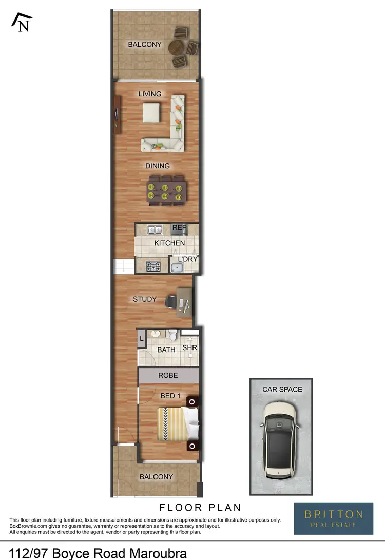 Floorplan of Homely apartment listing, 112/97 Boyce Rd, Maroubra NSW 2035