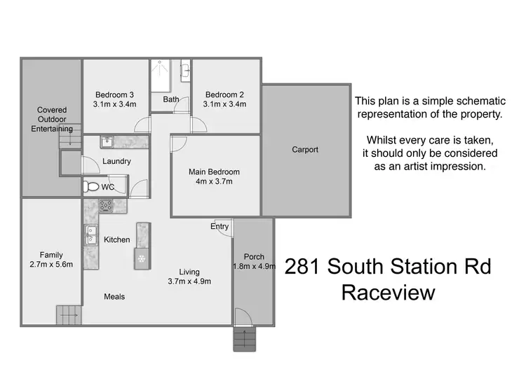 Floorplan of Homely house listing, 281 South Station Rd, Raceview QLD 4305