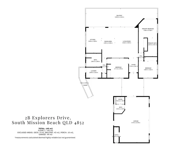 Floorplan of Homely house listing, 2B Explorers Drive, South Mission Beach QLD 4852