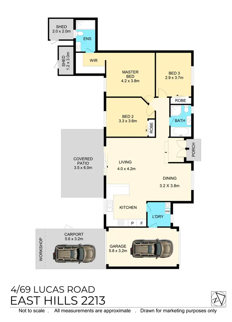 Floorplan of Homely villa listing, Unit 4/69-71 Lucas Rd, East Hills NSW 2213