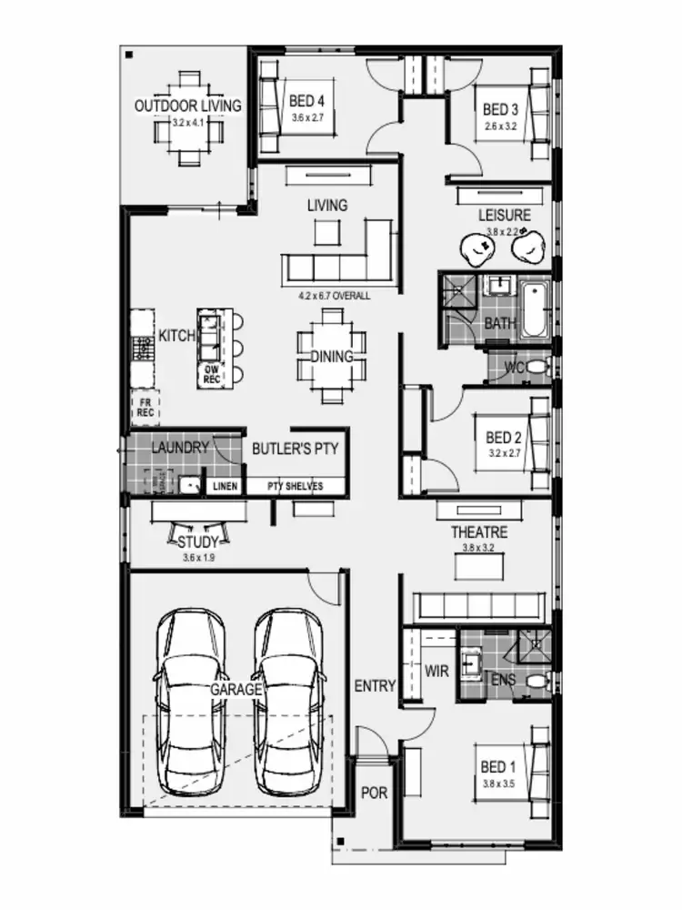Floorplan of Homely house listing, Lot 6215 Hardwick Road, Strathtulloh VIC 3338