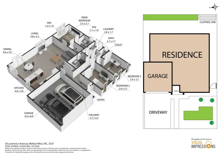 Floorplan of Homely house listing, 30 Lawrence Ave, Harkness VIC 3337