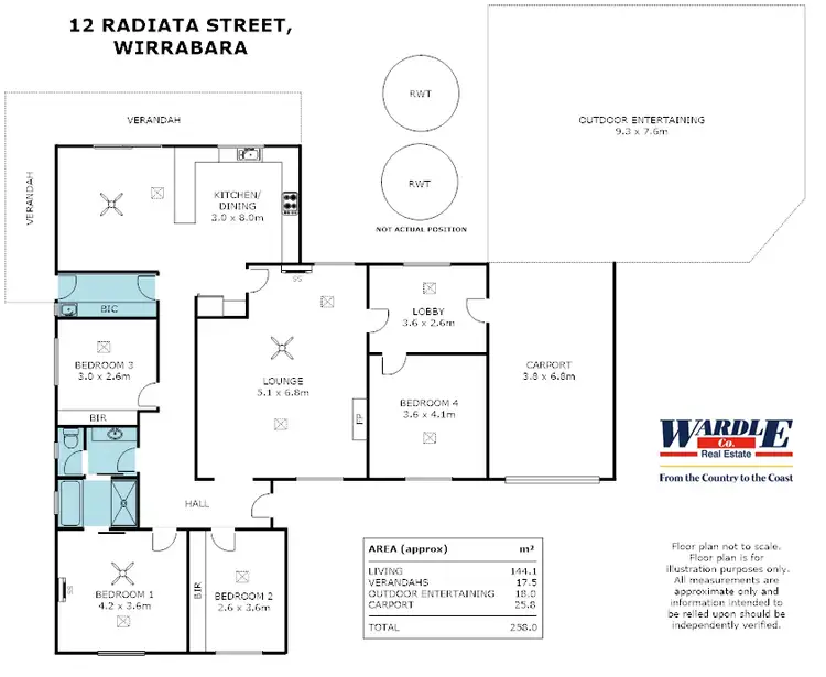 Floorplan of Homely house listing, 12 Radiata St, Wirrabara SA 5481