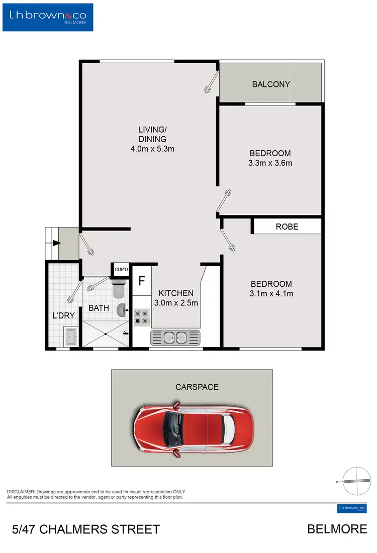 Floorplan of Homely apartment listing, Unit 5/47 Chalmers St, Belmore NSW 2192