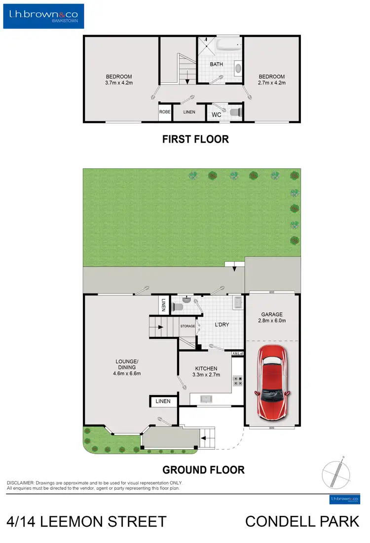 Floorplan of Homely townhouse listing, 4/14 Leemon St, Condell Park NSW 2200