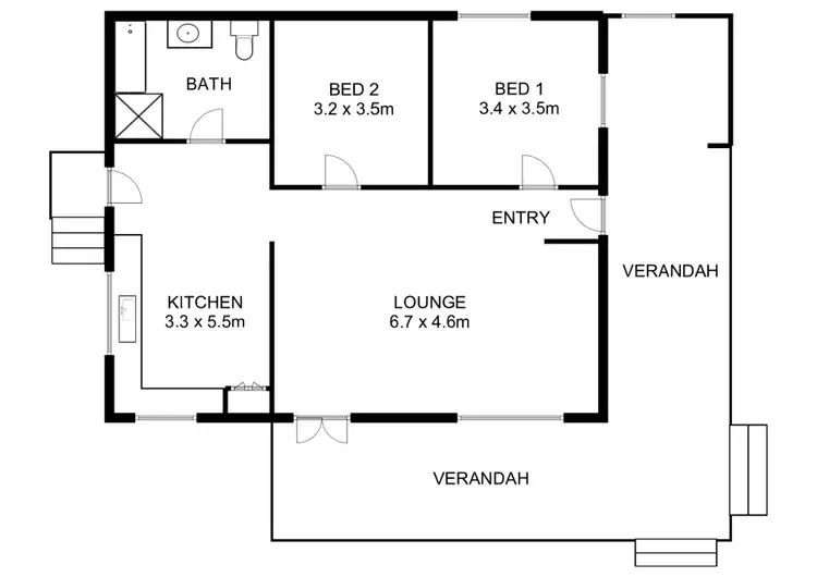 Floorplan of Homely rural property listing, 236 Ferny Creek Rd, Wootton NSW 2423