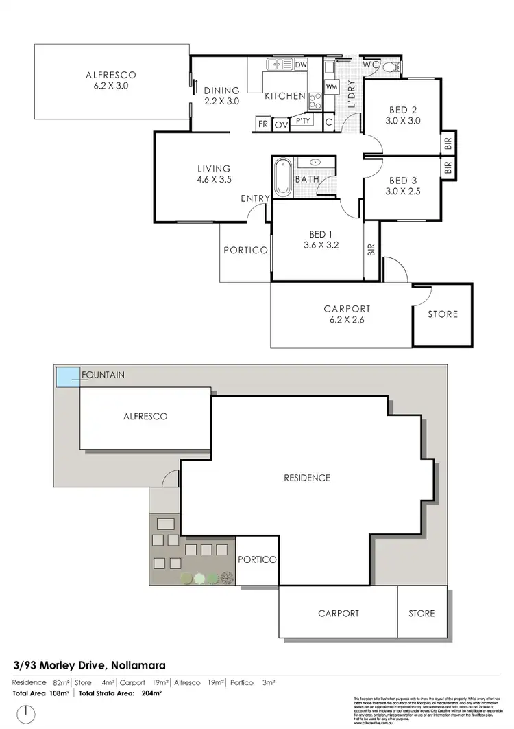 Floorplan of Homely house listing, 3/93 Morley Dr, Nollamara WA 6061