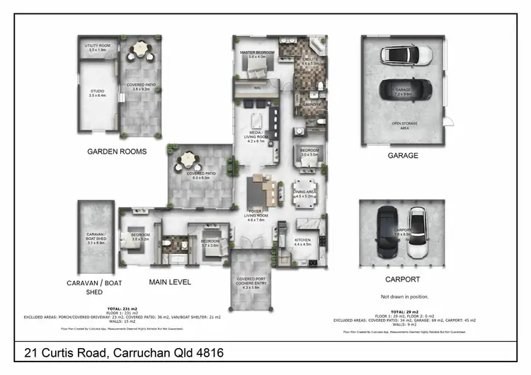 Floorplan of Homely house listing, 21 Curtis Road, Carruchan QLD 4816