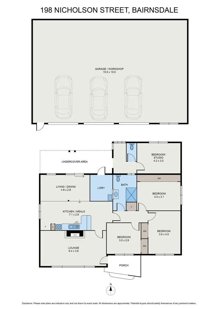 Floorplan of Homely house listing, 198 Nicholson St, Bairnsdale VIC 3875