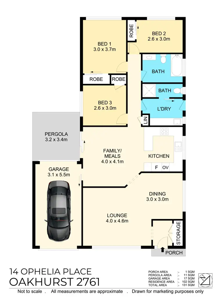Floorplan of Homely house listing, 14 Ophelia Pl, Oakhurst NSW 2761