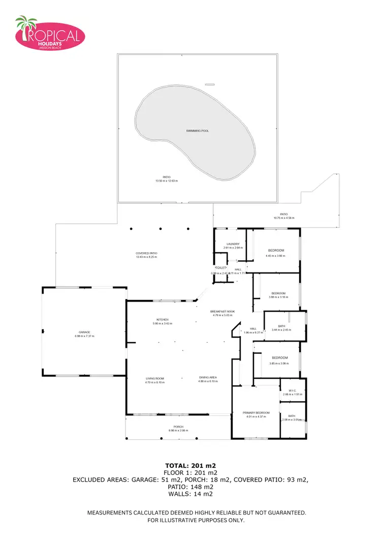 Floorplan of Homely house listing, 76 Keir Rd, Tully QLD 4854