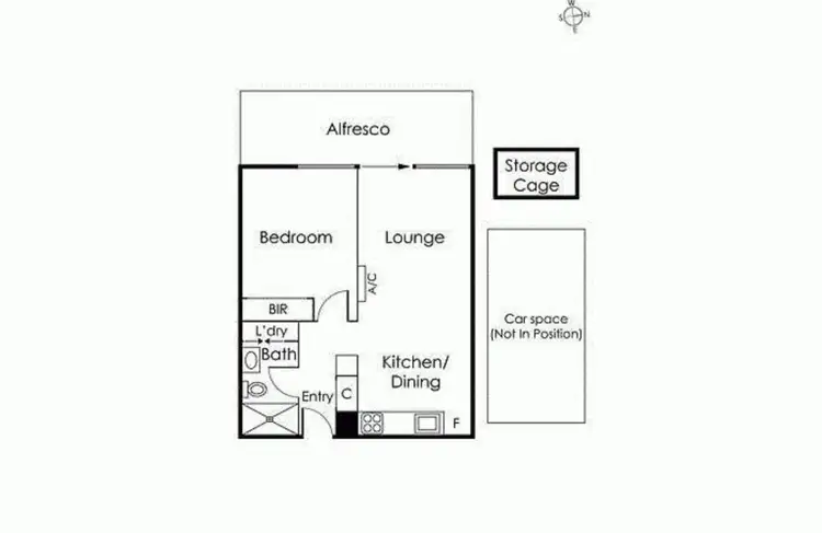 Floorplan of Homely unit listing, 207/18 Hull St, Richmond VIC 3121