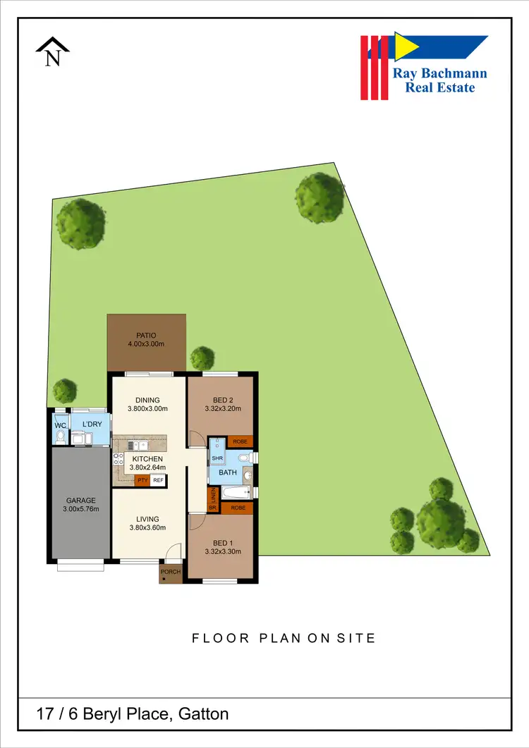 Floorplan of Homely unit listing, Unit 17/6 Beryl Pl, Gatton QLD 4343