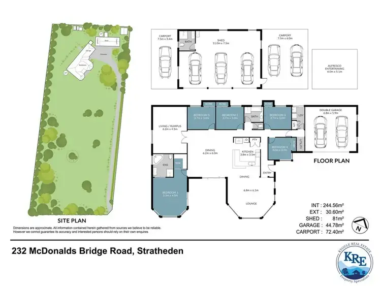Floorplan of Homely house listing, 232 Mcdonalds Bridge Rd, Kyogle NSW 2474