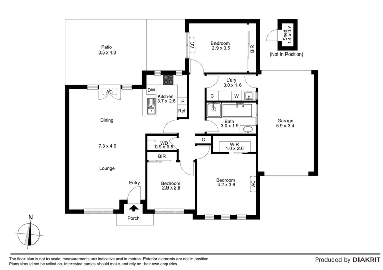 Floorplan of Homely unit listing, 22 Ridley Avenue, Avondale Heights VIC 3034