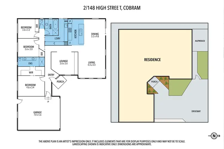 Floorplan of Homely house listing, Unit 2/148 High St, Cobram VIC 3644