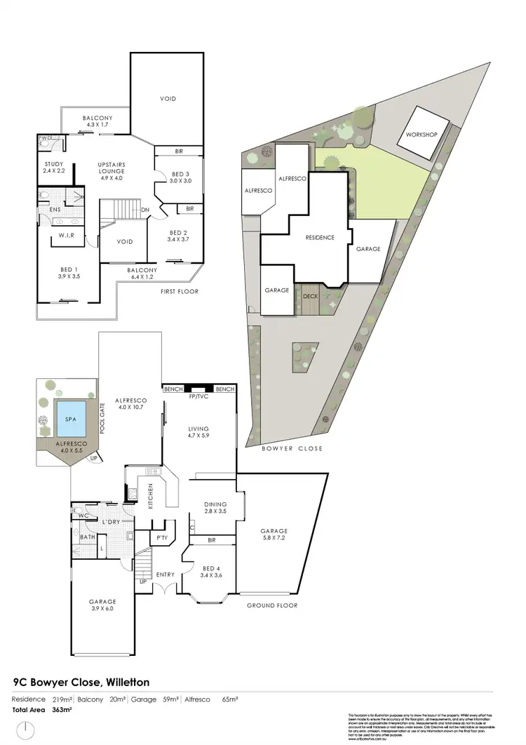 Floorplan of Homely house listing, 9C Bowyer Close, Willetton WA 6155