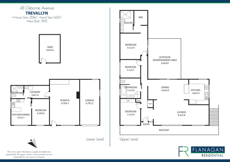 Floorplan of Homely house listing, 43 Osborne Ave, Trevallyn TAS 7250