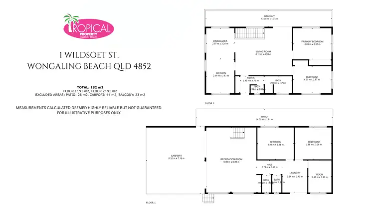 Floorplan of Homely house listing, 1 Wildsoet St, Wongaling Beach QLD 4852