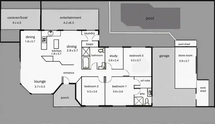 Floorplan of Homely house listing, 5 Tartan Place, Rasmussen QLD 4815