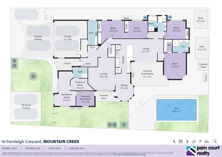 Floorplan of Homely house listing, 16 Fernleigh Crescent, Mountain Creek QLD 4557