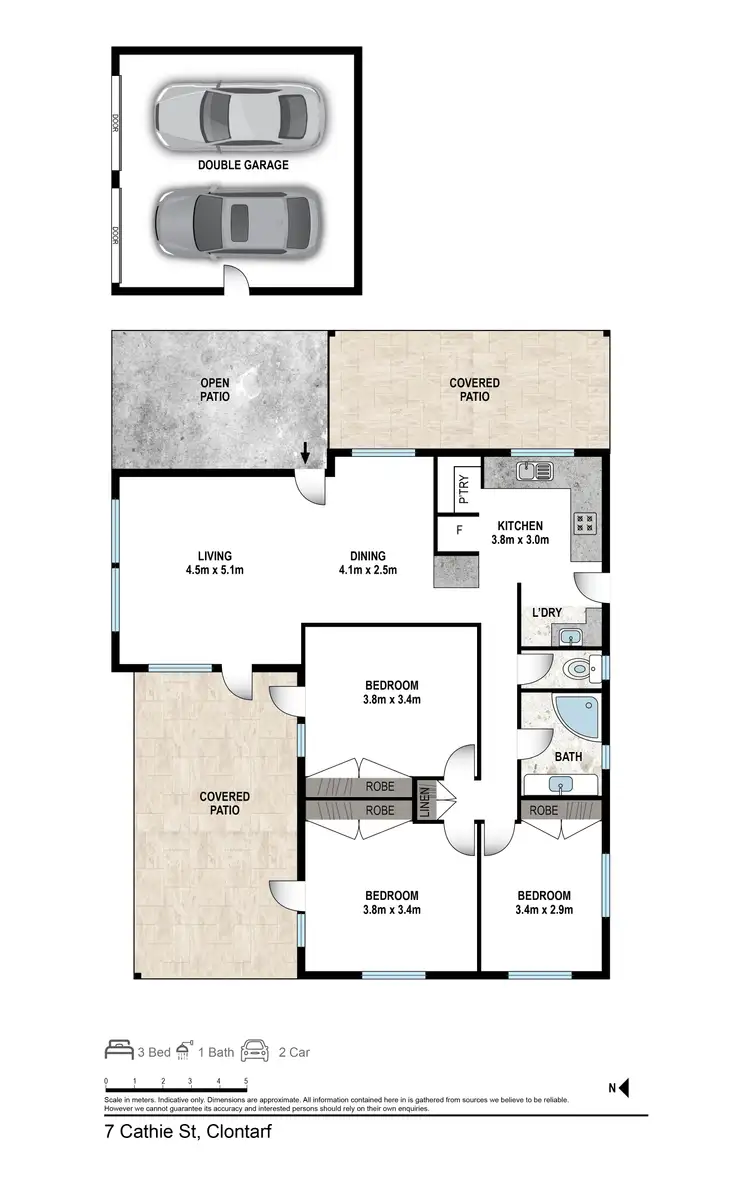 Floorplan of Homely house listing, 7 Cathie St, Clontarf QLD 4019