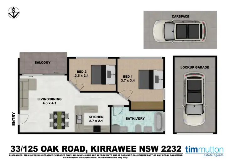 Floorplan of Homely unit listing, Unit 33/125-129 Oak Rd, Kirrawee NSW 2232