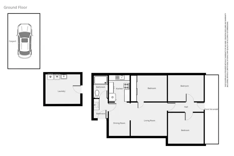 Floorplan of Homely house listing, 6 Moonlight St, Stawell VIC 3380