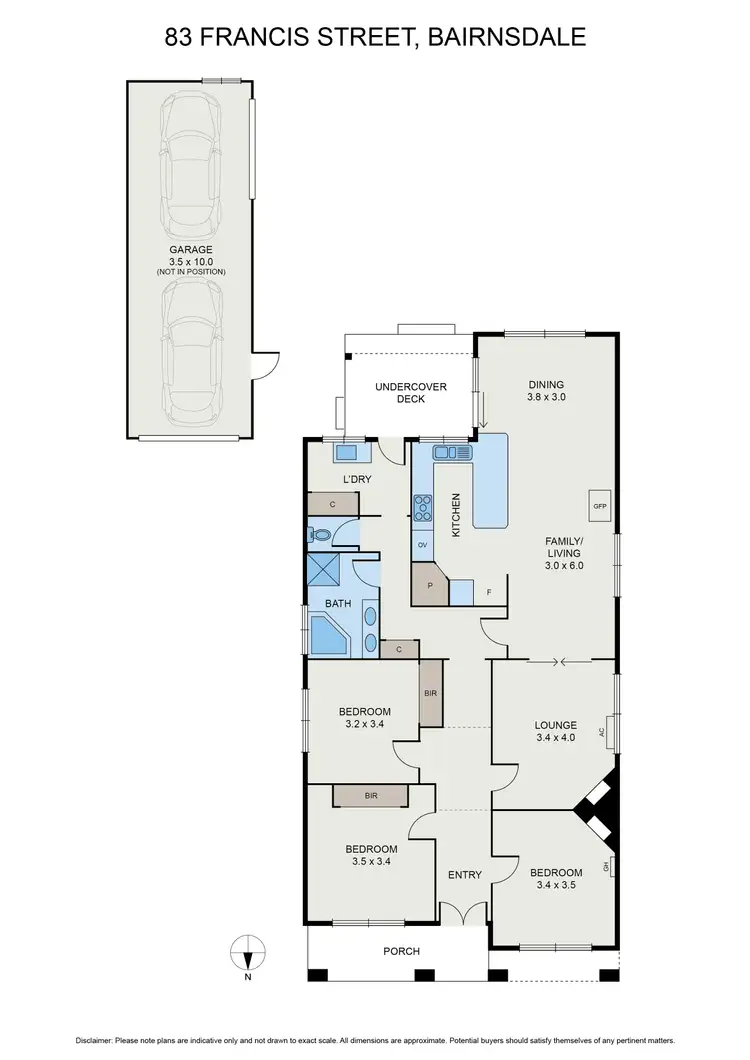 Floorplan of Homely house listing, 83 Francis St, Bairnsdale VIC 3875