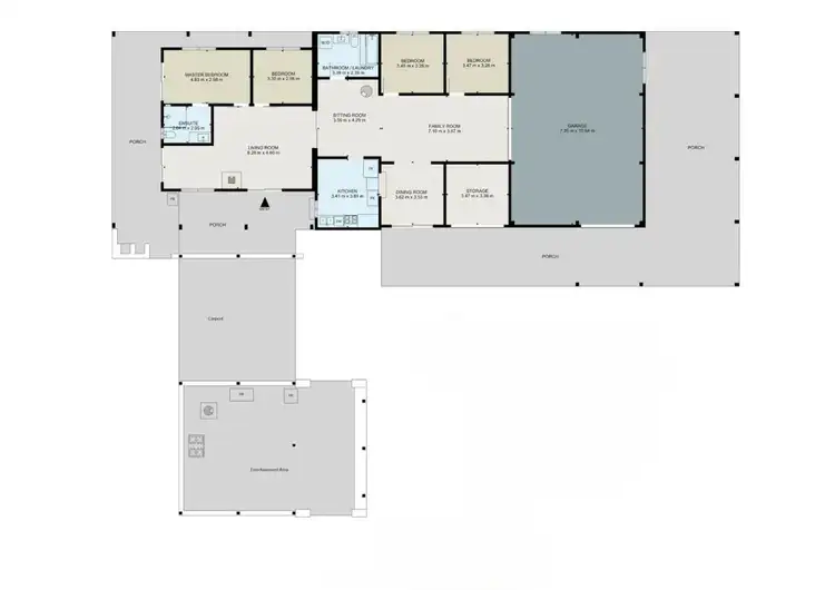 Floorplan of Homely rural property listing, 506 Millstream Pde, Millstream QLD 4888