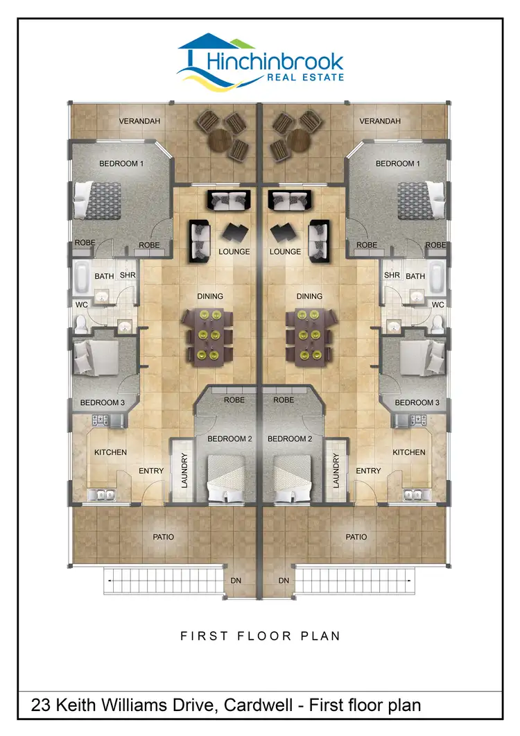 Floorplan of Homely block of units listing, 23 Keith Williams Drive, Cardwell QLD 4849