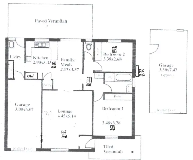 Floorplan of Homely semi-detached listing, 2/1 Wakefield Avenue, Morphett Vale SA 5162