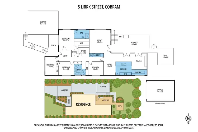 Floorplan of Homely house listing, 5 Lirrk St, Cobram VIC 3644