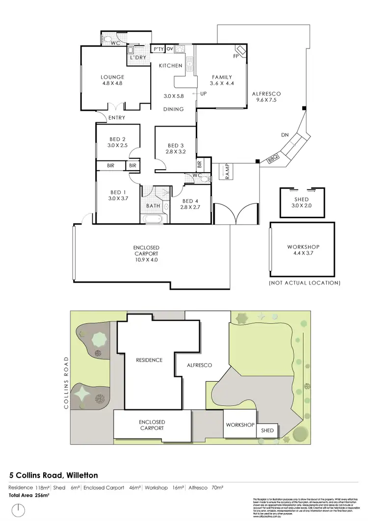 Floorplan of Homely house listing, 5 Collins Road, Willetton WA 6155