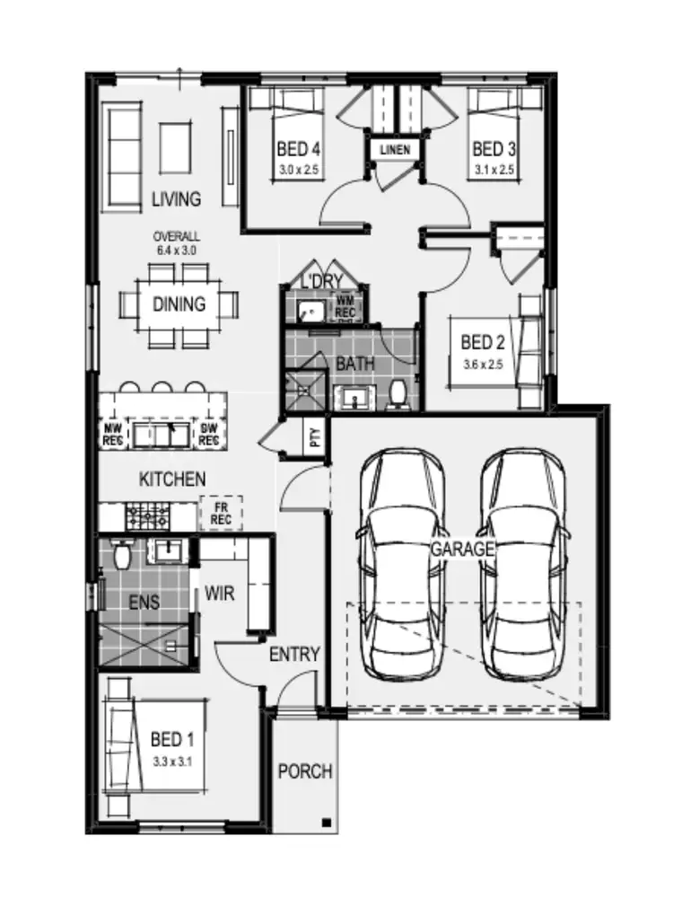 Floorplan of Homely house listing, 88 Fitzroy Street, Kilmore VIC 3764
