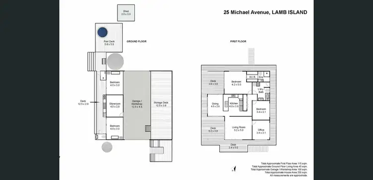 Floorplan of Homely house listing, 25 Michael Ave, Lamb Island QLD 4184