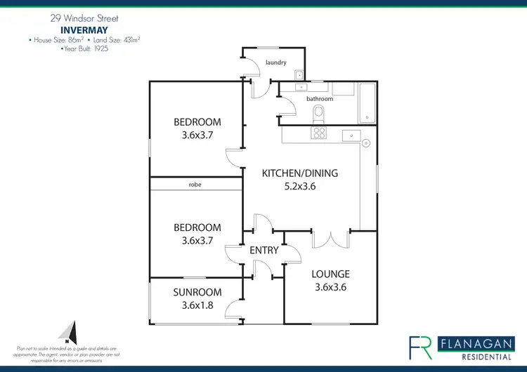 Floorplan of Homely house listing, 29 Windsor St, Invermay TAS 7248