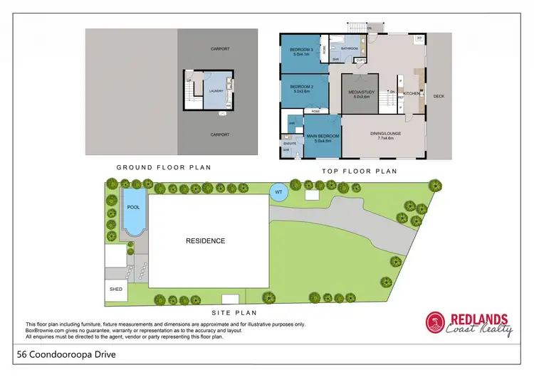 Floorplan of Homely house listing, 56 Coondooroopa Dr, Macleay Island QLD 4184