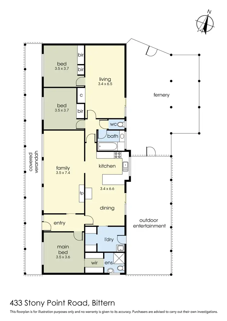 Floorplan of Homely house listing, 433 Stony Point Road, Bittern VIC 3918