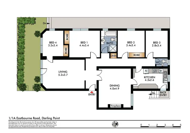 Floorplan of Homely apartment listing, 1/1A Eastbourne Rd, Darling Point NSW 2027