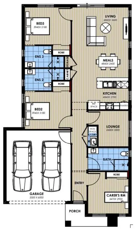 Floorplan of Homely house listing, 22 Cormorant Grange, Winter Valley VIC 3358