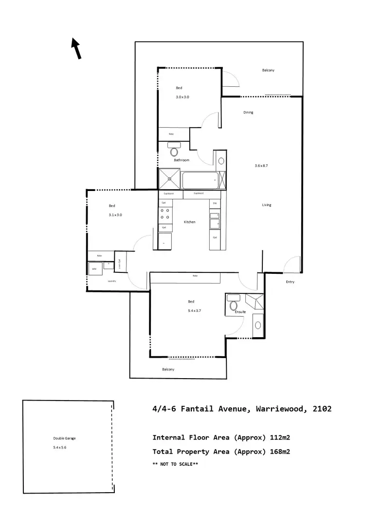 Floorplan of Homely apartment listing, 4/4 Fantail Avenue, Warriewood NSW 2102