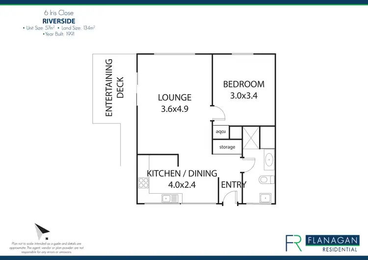 Floorplan of Homely unit listing, 6 Iris Cl, Riverside TAS 7250