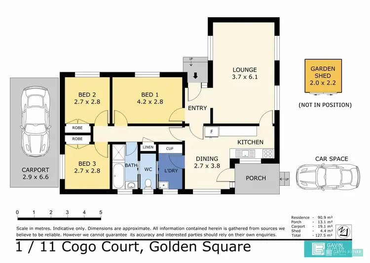 Floorplan of Homely house listing, Unit 1/11 Cogo Ct, Golden Square VIC 3555