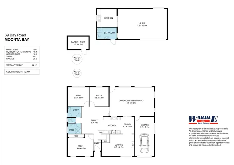 Floorplan of Homely house listing, 69 Bay Rd, Moonta Bay SA 5558